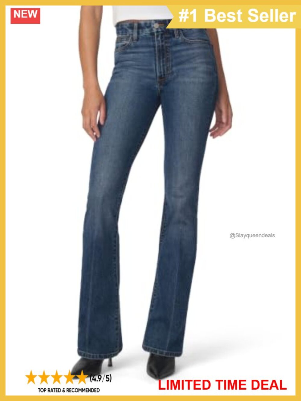 Mid Rise Bootcut Jeans Low Stretch Denim Hi Honey